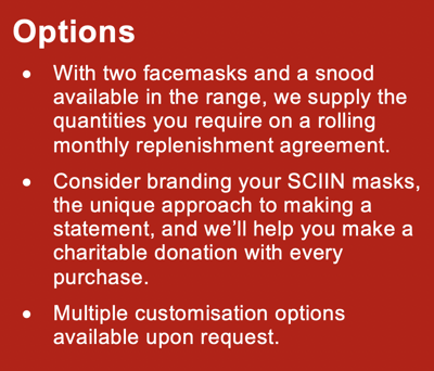 SCIIN Face Masks Options